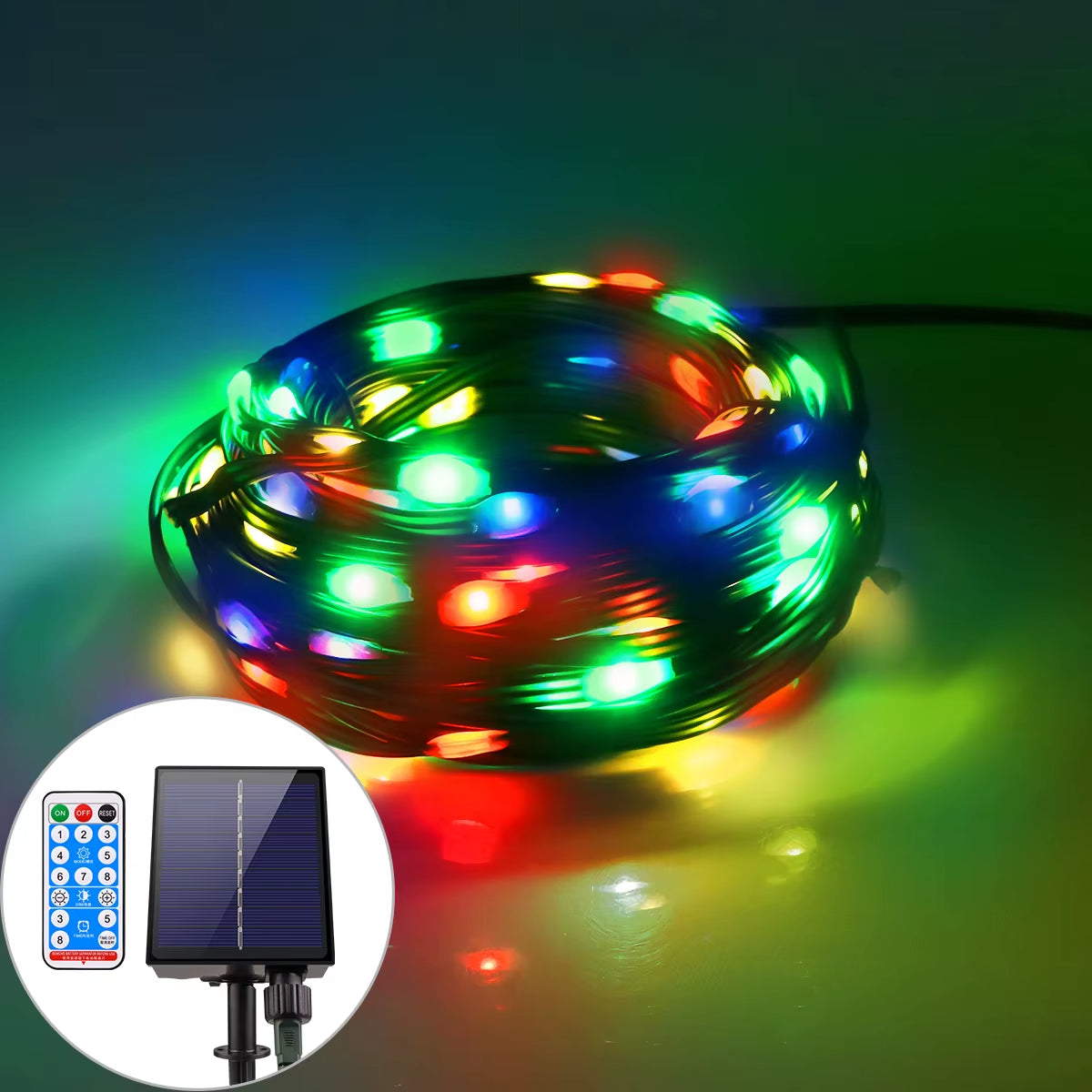 Déco maison et jardin été — guirlande solaire LED extérieure ambiance terrasse soirée estivale