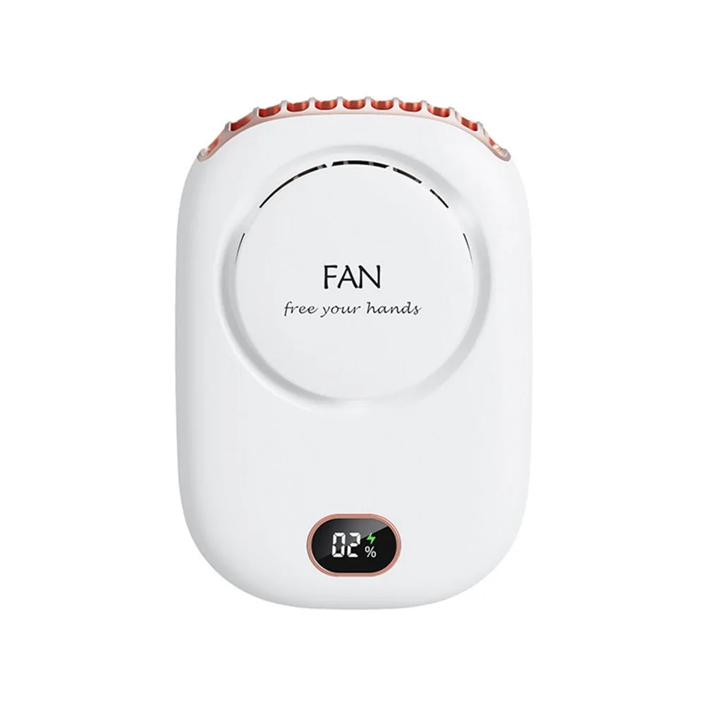 Ventilateur de Cou Sans Pales Portable Silencieux Mains Libres USB