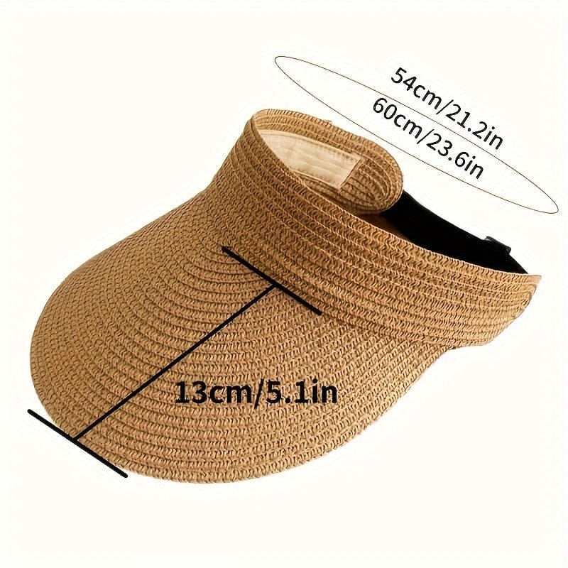 Visière Soleil Pliable UV Légère Plage Randonnée Anti-UV Été