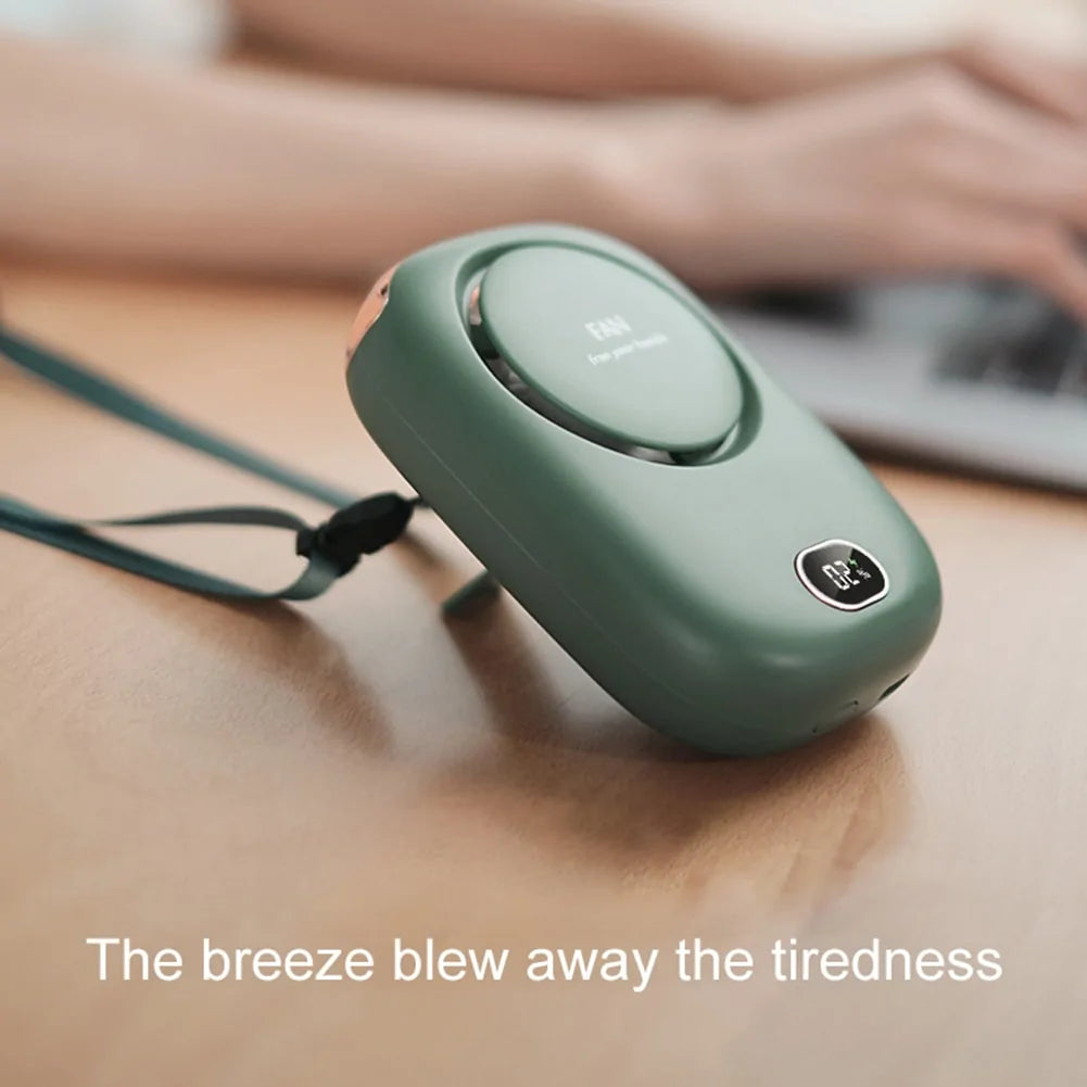 Ventilateur de Cou Sans Pales Portable Silencieux Mains Libres USB