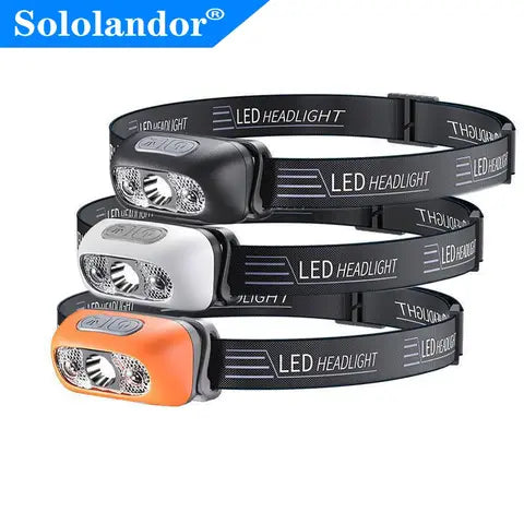 Lampe Frontale LED Rechargeable USB 500 Lumens Randonnée Camping