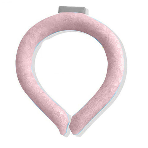 Tour de Cou Rafraîchissant PCM coloris Rose — anneau de cou gel PCM réutilisable sans électricité