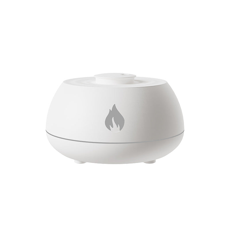 Diffuseur effet flamme USB coloris blanc