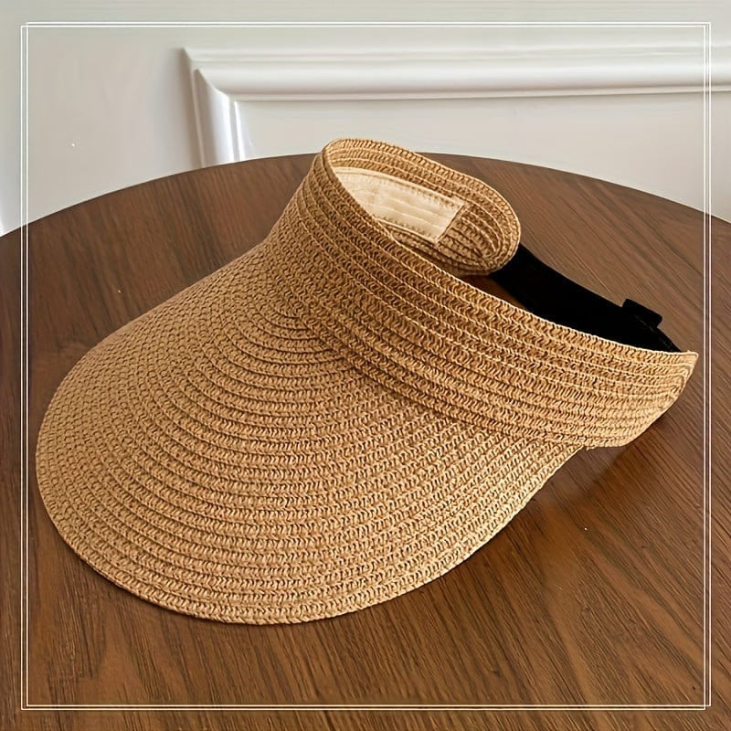 Casquette Visière UV Anti-Soleil Pliable Légère Plage Randonnée