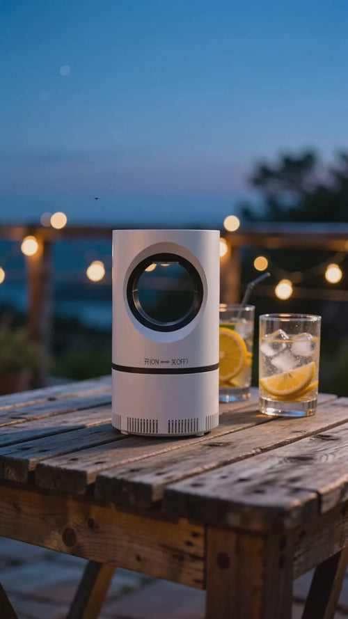 Lampe anti-moustiques UV — animation soirée d'été