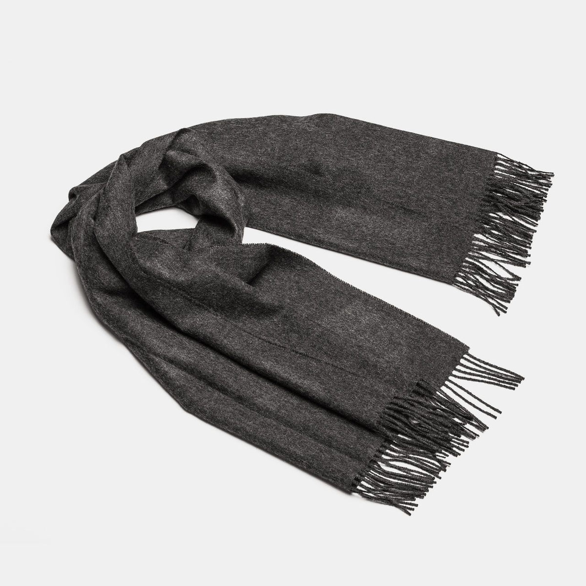 Étole ALPAKA en baby alpaga, coloris anthracite