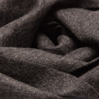 Détail de la maille et des franges, étole ALPAKA anthracite