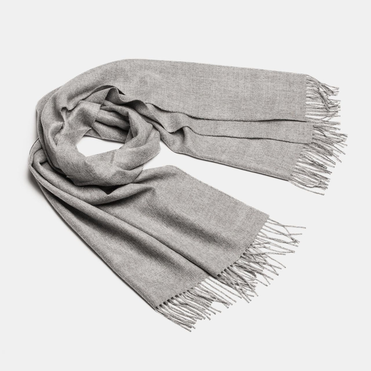 Étole ALPAKA en baby alpaga, coloris argent