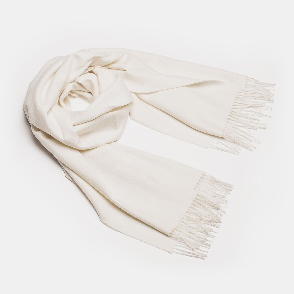 Étole ALPAKA en baby alpaga, coloris blanc